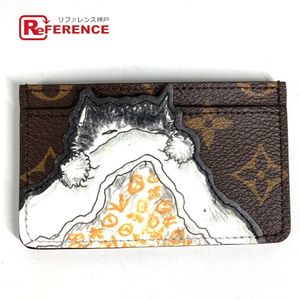 LOUIS VUITTON Monogram Cat Portecarte Catnap Card Case