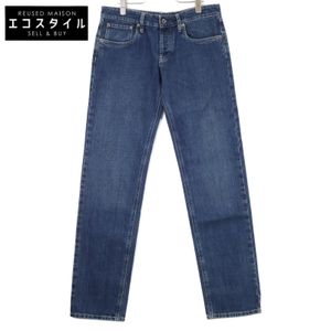 Miu Miu 【Like New/Domestic Authentic/2023 Model】GWP516 Back Pocket Logo Button Fly Denim Pants Size 26【Used】