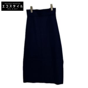 Theory Luxe 03-2307717-890 2023 model Navy Rib Knit Skirt Size 38 [Used]