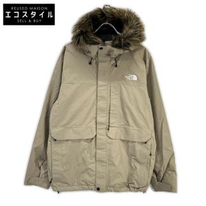 The North Face NS62104 Beige Powderfro Jacket / Nylon Jacket L [Used]