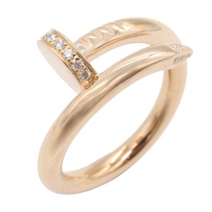 [Pre-owned] Cartier Juste un Clou Ring with Diamonds, B4094800, 18K Pink Gold (K18PG), Women's Ring.