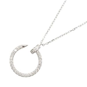 [Pre-owned] Cartier Juste un Clou Diamond Necklace B7224897, Neck circumference 39/40.5cm, K18WG (White Gold), Diamond Juste un Clou Diamond Necklace