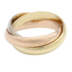 [Pre-owned] Cartier Trinity Ring, K18 (Yellow Gold) / K18WG (White Gold), Women's Trinity Ring, Used A
