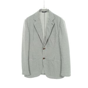 [Used] Hermes HERMES Tailored Jacket Check Seersucker G19900 Wool Cotton Jacket Men's Used B
