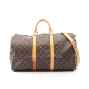 【二手】LOUIS VUITTONKeepall Bandoulière 50 波士頓包，兩用款，M41416，PVC塗層帆布，皮革，男女通用