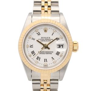 【二手】勞力士ROLEX腕錶 Datejust W 序號 69173 WH/RO K18（黃金）不鏽鋼 Datejust W 序號女二手 A