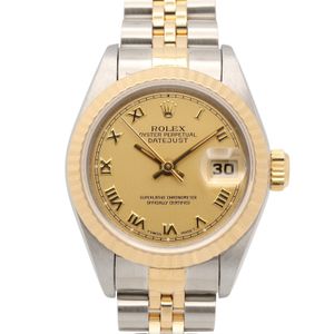 [중고] ROLEX 손목시계 데이트저스트 S번 69173 CH/RO K18(옐로우 골드) 스테인리스 스틸 데이트저스트 S번 여성용 Used A
