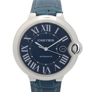 [중고] Cartier 발롱 블루 WSBB0025 블루 스테인리스 스틸 남성용 손목시계(기타) Used A