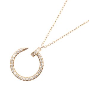 [Pre-owned] Cartier Juste un Clou Diamond Necklace B7224893, Neck circumference 40.5/42.5cm, K18PG (Pink Gold), Diamond Juste un Clou Diamond Necklace