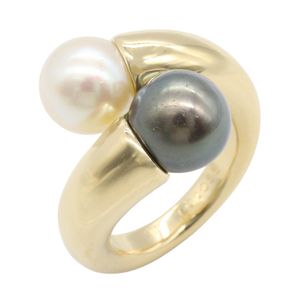 [Used] Cartier Perla Toi et Moi Pearl Ring, K18 (Yellow Gold), Women's, Used A