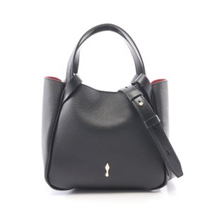 [Pre-owned] Christian Louboutin Betina Mini 2-Way Handbag 3265051BK01 Leather Shoulder Bag for Women (New)