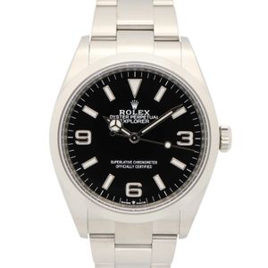 [Used] ROLEX Explorer 1 Random Serial Number 124270 BK Stainless Steel Men's Watch Used A