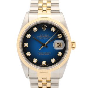 [Used] ROLEX Datejust 10-Diamond Watch, U-serial, 16233G BG/NP, 18K (Yellow Gold) Stainless Steel, Men's Watch