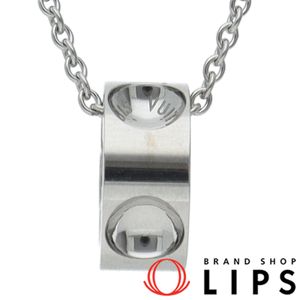 Louis Vuitton Pendant Empreinte Necklace Q93675 (Head (approx. cm): Height 1.1 x Width 0.5 x Depth 1.1, Chain: approx. 40 cm) K18WG, Polished, Excellent Condition [Pre-owned]