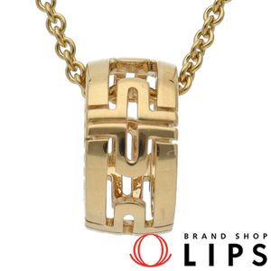 Bvlgari Parentesi Necklace CL854268 (Head (approx. cm): 1.5 x 1.5 x 0.7 cm, Chain: approx. 38-45 cm), 18K Yellow Gold, Polished, Excellent Condition [Pre-owned]