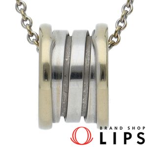 Bvlgari B.zero1 Necklace 352815 (Head (approx. cm): 1.4 x 0.9 x 1.4 cm, Chain: approx. 43 cm) K18WG, Polished, Excellent Condition [Pre-owned]