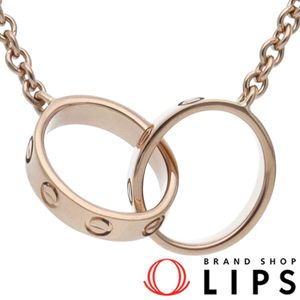 Cartier Baby Love Necklace B7212300 (Head: (approx. cm) 1.0 x 2.0 x 0.2 cm, Chain: approx. 44 cm) K18PG, Polished, Excellent Condition [Pre-owned]