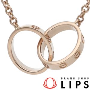 Cartier Baby Love Necklace B7212300 (Head: (approx. cm) 1.0 x 2.0 x 0.2 cm, Chain: approx. 44 cm) K18PG, Polished, Excellent Condition [Pre-owned]
