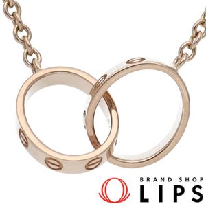 Cartier Baby Love Necklace B7212300 (Head: (approx. cm) 1.0 x 2.0 x 0.2 cm, Chain: approx. 44 cm) K18PG, Polished, Excellent Condition [Pre-owned]