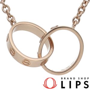 Cartier Baby Love Necklace B7212300 (Head: (approx. cm) 1.0 x 2.0 x 0.2 cm, Chain: approx. 44 cm) K18PG, Polished, Excellent Condition [Pre-owned]