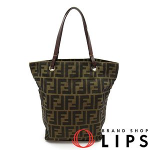 Fendi Zucca 手提包 26598 帆布/皮革女士手提包
ブラウン（已使用）