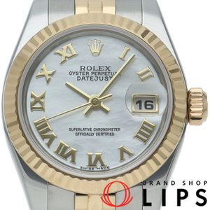 勞力士 Datejust 26 女士腕錶 Jubilee 錶殼 Datejust 26 179173NR(D淨化草本) K18YG/SS 女士腕錶 白色錶殼 拋光 2005 年 極佳狀態 [二手]