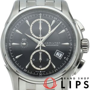 Hamilton Jazzmaster Chronograph Automatic 42mm Jazzmaster Auto Chrono H326160/H32616133 Box, Warranty Card, Stainless Steel, Men's Watch, Black, Polished, Excellent Condition [Used]