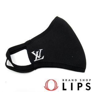 Louis Vuitton LV Initial Mask Maille M76748 Nylon Women's Black [Used]