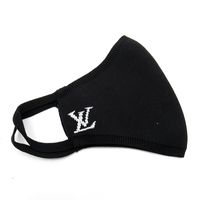 Louis Vuitton LV Initial Mask Maille M76748 Nylon Women's Black [Used]