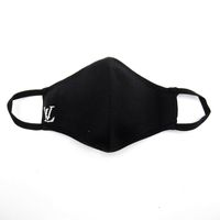 Louis Vuitton LV Initial Mask Maille M76748 Nylon Women's Black [Used]