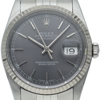 Rolex Datejust Men's Watch 16234(X) K18WG/SS Men's Watch Gray Overhauled & Polished 1991 Excellent Condition [Used]