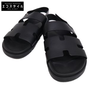 Hermes [Like New] FR231695ZH GENIUS Genius H-logo Leather Sandals Size 40 [Used]