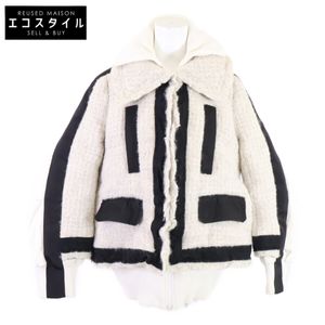 Sacai 17-03482 17AW Tweed Docking Down Jacket Size 1 [Used]