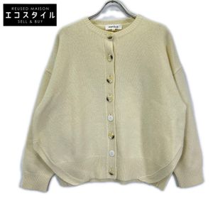 ENFOLD 25AW 300IA270-2501 아이보리 울 100% CIRCLE CARDIGAN 38 [중고]