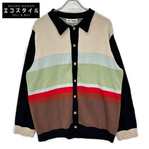 TTT MSW TTT-2022AW-KT01 블랙×멀티컬러 가디건 L【중고】