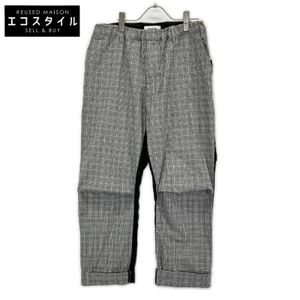 BODYSONG Gray Check Camouflage Pouch Included Docking Slacks Pants 80/92/108 [Used]