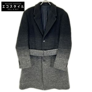 Neil Barrett BCA107J-1242 Gray x Black Chester Coat Size 50 [Used]