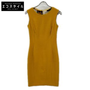 EMILIO PUCCI 47RI45 옐로우 울×레이온 드레스 원피스 38【중고】