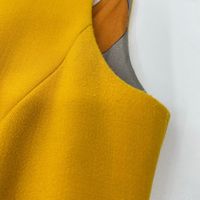 Emilio Pucci 47RI45 黃色羊毛混紡人造絲洋裝 38碼 [二手]