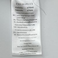 Emilio Pucci 47RI45 黃色羊毛混紡人造絲洋裝 38碼 [二手]