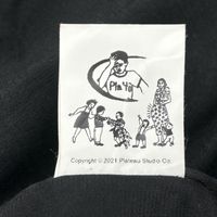 PLATO STUDIO PW21J04 เสื้อแจ็คเก็ตกระดุมสองแถว ปกแหลม (Peaked Lapel) ตัดต่อหนัง สีดำ ไซส์ 1 [สินค้ามือสอง]