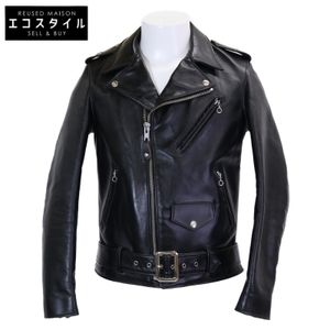 SCHOTT 직영점 한정 7822950022 613SJH SPECIAL HORSEHIDE ONESTAR 베지터블 태닝 차심 더블 라이더스 재킷 36【중고】