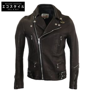 Lewis Leathers 미품 The REAL McCOY'S 별주 디어스킨 LIGHTNING 라이더 재킷 36【중고】