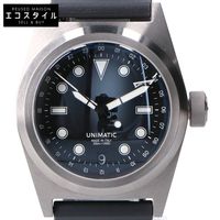 UNIMATIC สภาพดีเยี่ยม รุ่นลิมิเต็ดเอดิชั่น 300 เรือนทั่วโลก U2-GMT Worldtimer Field Watch ระบบออโตเมติก 【มือสอง】