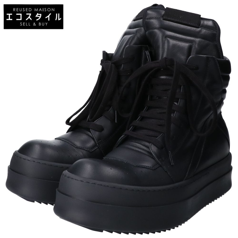 Rick Owens RU02F4868LCO 黑色 MEGA BUMPER GEOBASKET 运动鞋 41【二手】