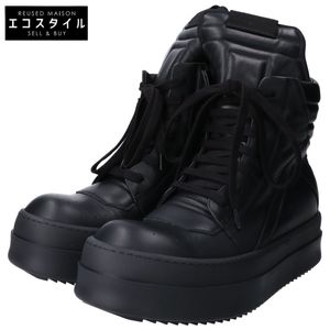 Rick Owens RU02F4868LCO 블랙 MEGA BUMPER GEOBASKET 스니커즈 41 [중고]