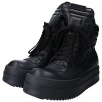 Rick Owens RU02F4868LCO 黑色 MEGA BUMPER GEOBASKET 运动鞋 41【二手】