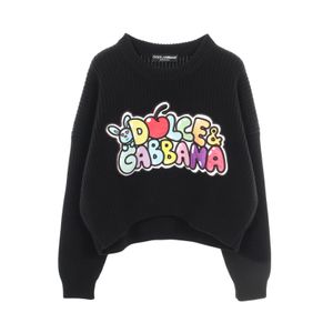 【중고】 DOLCE & GABBANA 니트/스웨터 로고 자수 크루넥 울 니트 여성용 Used A