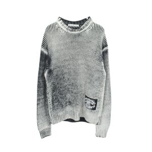 【중고】 Acne Studios 로고 패치 크루넥 코튼 니트/스웨터 남성용 Used A