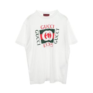 [중고] Gucci 구찌 반팔 티셔츠 로고 788093 코튼 티셔츠/커트소 남성용 Used A